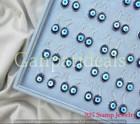Evil Eye Gemstone Earring 10 Pcs Lot 925 Sterling Silver Plated Jewelry