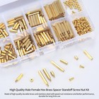 330pcs Brass M2 Hex Spacer Standoff Screw Nut Assortment Kit Pcb Board