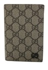 Gucci Monogram Coated Canvas Passport Book Brown