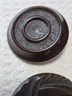 Lot Vintage Bakelite Coat Buttons Lg Carved Brown