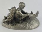 Vintage Hudson Pewter Winnie The Pooh 4312 Christopher Robin Walt Disney Usa