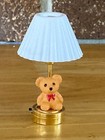 1 12 Dollhouse Miniature Teddy Bear Battery Table Lamp For Children   s Nursery