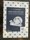 Nib Molly Hatch Land Of Nod Ceramic Floral Snail Coin Saving Piggy Bank Vintage