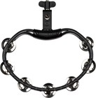 Mountable Tambourine With Stainless Steel Jingles  Double Row - Not Made In C   