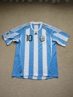 2010 Argentina Messi Soccer Jersey Football Shirt Barcelona  xl  Adidas P47066