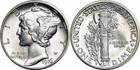 Alwayshandcrafted Mercury Dime Necklace - 90  Silver Vintage Us Coin Pendant