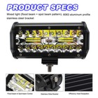 7  Led 2400w Work Light Bar Flood Spot Combo Fog Lamp Offroad Driving Truck Usa