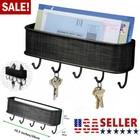 Wall Mount Key Rack Hanger Holder 5 Hook Chain Storage Keys Organizer Home Decor