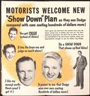 1952 Dodge Show Down Plan Brochure Compares Dodge Coronet To Other Vehicles
