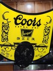 Vintage Coors Extra Dry Banquet Beer Mirror Sign 11oz Shield Man Cave Bar 12x12 