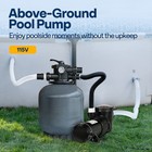 1hp Swimming Pool Pump 5280 Gph For Above Ground Pool Quiet Etl Listed 115v Ip55