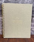 Wedding Planner Book Organizer- Nook Theory- Sage Linen Cover -engagement Gift