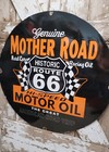 Vintage Route 66 Porcelain Sign Mother Road 30  Highway Roadway Racing Motor Oil