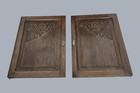 Set Of 4 Large Antique Carved Oak Door Panels - 1800s Reclaimed Architectural