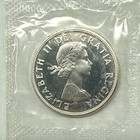 1964 Canada Canadian  1 One Dollar 80  800 Silver Proof Like In Mint Cellophane