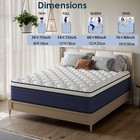 8 10 12 14 Twin Full Queen King Size Mattress In A Box Hybrid Spring Memory Foam
