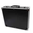 Aluminum Frame Storage Box Lock Case For 100 Pcgs Ngc Coin Holders Slabs Black