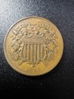 1864 Two Cent Piece Au Condition This Is A Super Cool  2 Cent    