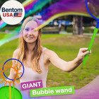 Giant Bubble Wand Set For Kids And Adults With Concentrated Refill  Fun Outdoor
