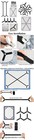 4pcs Bed Suspender Straps Mattress Fastener Holder Triangle Grippers Sheet Clips