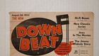 Vintage Jazz Magazine Down Beat Aug  1953 Jazz Poll Issue - Ellington   Brubeck