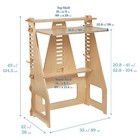 New  Ecr4kids Grows With Me Sit Or Stand Desk  Kids Furniture  Natural