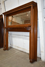 Large Antique Quarter Sawn Oak Fireplace Mantel  Scranton Pa