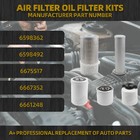 Filter Kit Oil Fuel Diesel Air Inner For Bobcat T140 T180 T190 763 Skid Steer