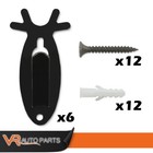 Antler Pattern- 20lb Steel Mount Skull Wall Hanger Hook Deer High Quality