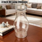 Oil Lamp Chimney Replacement 3 Inch X 8 Inch Kerosene Lamp Globe clear Glass Oil