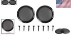 Stylish Black 2-pack Speaker Covers For 8-inch Subwoofers - Easy Mounting