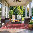  5  X 8  Outdoor Rug Waterproof For Patio Christmas Decor  Foldable Reversible 