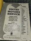 1956 United Motor Service Ums Parts Catalog Manual