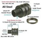 Steel 11 16x24 Thread To 5 8x24 Thread Convert Adapter With Free Crush Washer