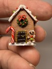 Dollhouse Miniature 1 12 Scale Gingerbread House Shelf Decor Holiday Decor  3