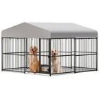 Large Dog Kennel Outside Heavy Duty Outdoor Dog Cage With Roof And Double Lock