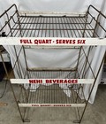 Vintage Nehi Beverages Metal Soda Rack      full Quart-serves Six    47x27x21
