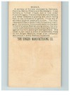 1892 Singer Manufacturing Co Trade Bosnia Austria Hungary Sewing Card  Victorian