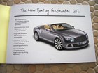 Bentley Official Continental Gtc Press Media Sales Brochure And Cd 2012 Usa Ed