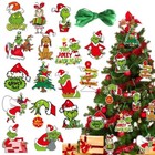 32 Piece Merry Christmas Grinch Ornaments Tree Hanging Decoration Figure Pendant
