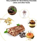 Edible Gold Leaf 4 Sheets - Cake Decoration  Food Grade Gold Flakes Foil Set