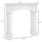 Homcom Modern Fireplace Mantel   Fireplace Surround For Fireplaces  White