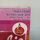 Sealed Nib 2000 Barbie Signature Caron International Pink Latch Hook Kit Rug