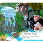 Nuomi 6 Pieces Artificial Jellyfish Decor For Aquarium Fish Tank  Glowing Jel   