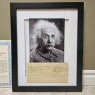 Albert Einstein -authentic Hand Signed   Dated Formula -autographed -framed -coa
