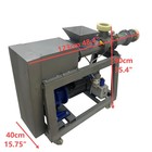 Electric Ss Vacuum Pug Mill Double Shaft De-airing Clay Mixer Extruder 400lb h