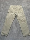 Dickies Duck Canvas Men s 33x32 Kakhi Relaxed Fit Carpenter Pants 1939rms
