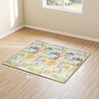 Foldable   Reversible Baby Play Mat Alphabet   Cloud Design  79  X 71 