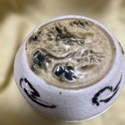 White Glaze Dragon Relief Ceramic Kogo