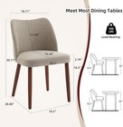 Modern Dining Chair Set Of 2  Wing Backrest Dining   Kitchen Chairs wood Legs